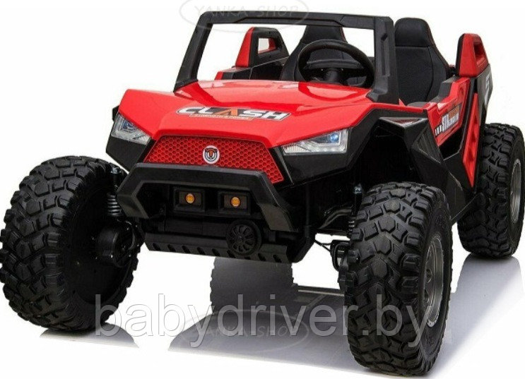 Детский электромобиль RiverToys Buggy A707AA 4WD (красный) Кондиционер двухместный полноприводный - фото 1 - id-p119846684