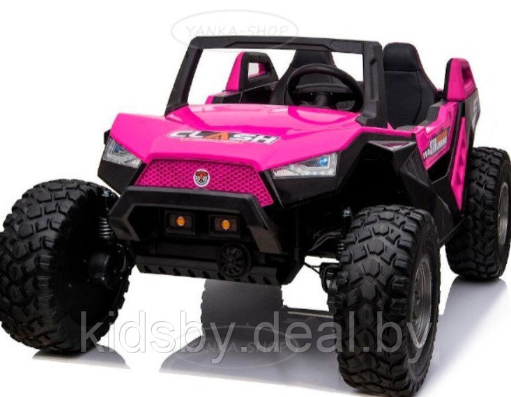 Детский электромобиль RiverToys Buggy A707AA 4WD (розовый) Кондиционер двухместный полноприводный - фото 1 - id-p119846685