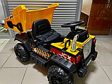 Детский электромобиль RiverToys T090TT (желтый) Камаз самосвал, фото 4