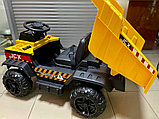 Детский электромобиль RiverToys T090TT (желтый) Камаз самосвал, фото 5