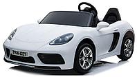 Детский электромобиль RiverToys Porsche Cayman T911TT (белый) двухместный