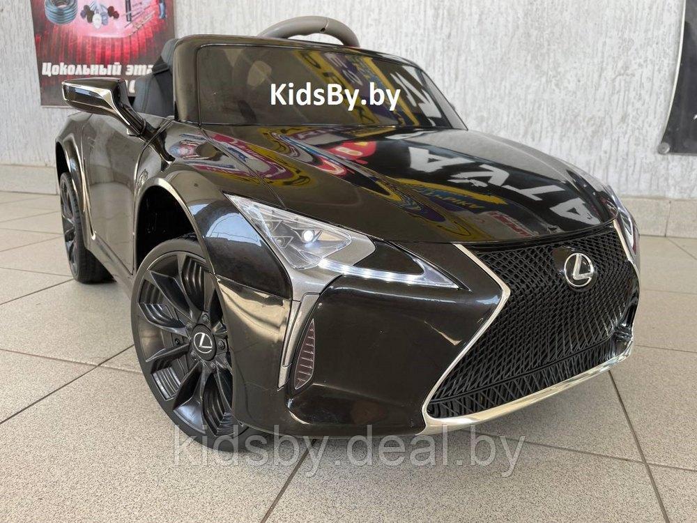 Детский электромобиль RiverToys Lexus LC500 JE1618 (черный) лицензия - фото 1 - id-p153577976