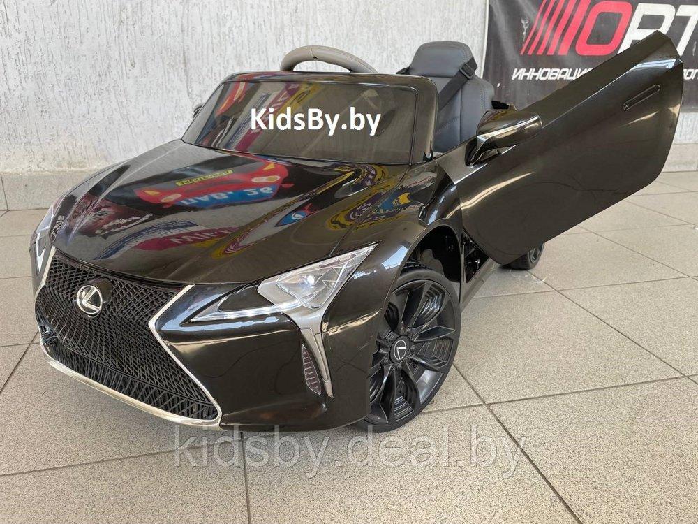 Детский электромобиль RiverToys Lexus LC500 JE1618 (черный) лицензия - фото 2 - id-p153577976