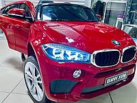 Детский электромобиль RiverToys BMW X6M JJ2199 (вишневый глянец) лицензия