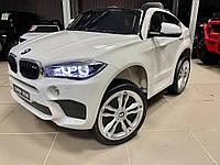 Детский электромобиль RiverToys BMW X6M JJ2199 (белый) лицензия