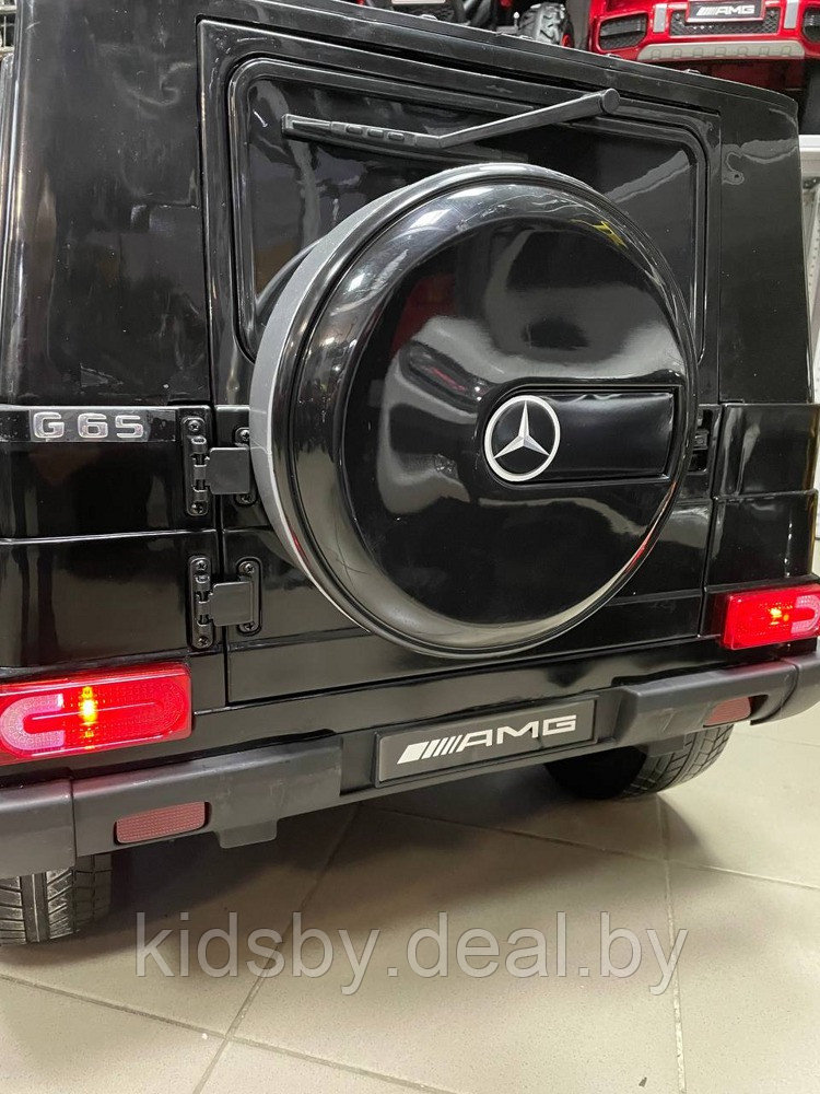 Детский электромобиль RiverToys Mercedes-Benz G65 AMG (черный) лицензия - фото 5 - id-p12892889