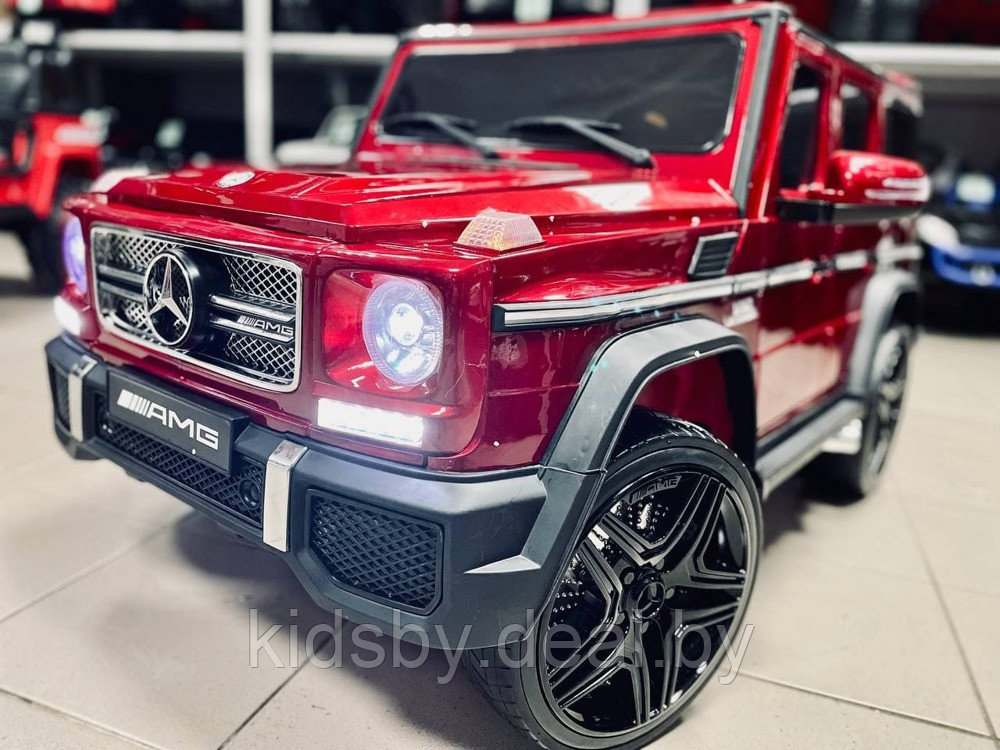 Детский электромобиль RiverToys Mercedes-Benz G65 AMG (красный) лицензия