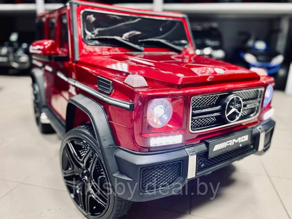 Детский электромобиль RiverToys Mercedes-Benz G65 AMG (красный) лицензия - фото 2 - id-p12892891