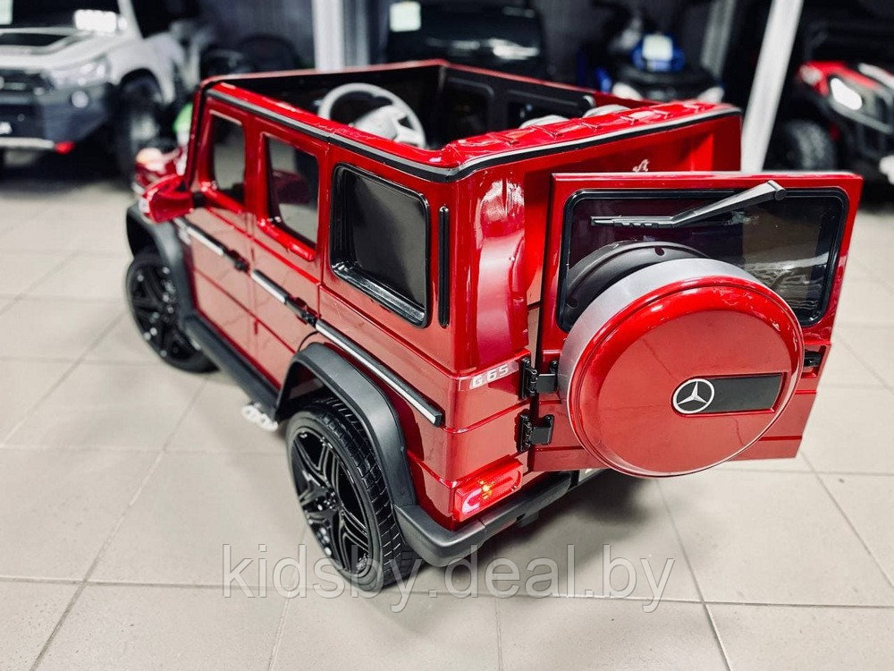 Детский электромобиль RiverToys Mercedes-Benz G65 AMG (красный) лицензия - фото 4 - id-p12892891