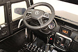 Детский электромобиль RiverToys Mercedes-Benz G63 AMG 4WD X555XX (черный глянец) автокраска лицензия, фото 5