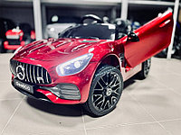 Детский электромобиль RiverToys Mercedes-Benz AMG GT O008OO (красный) вишневый глянец автокраска лицензия