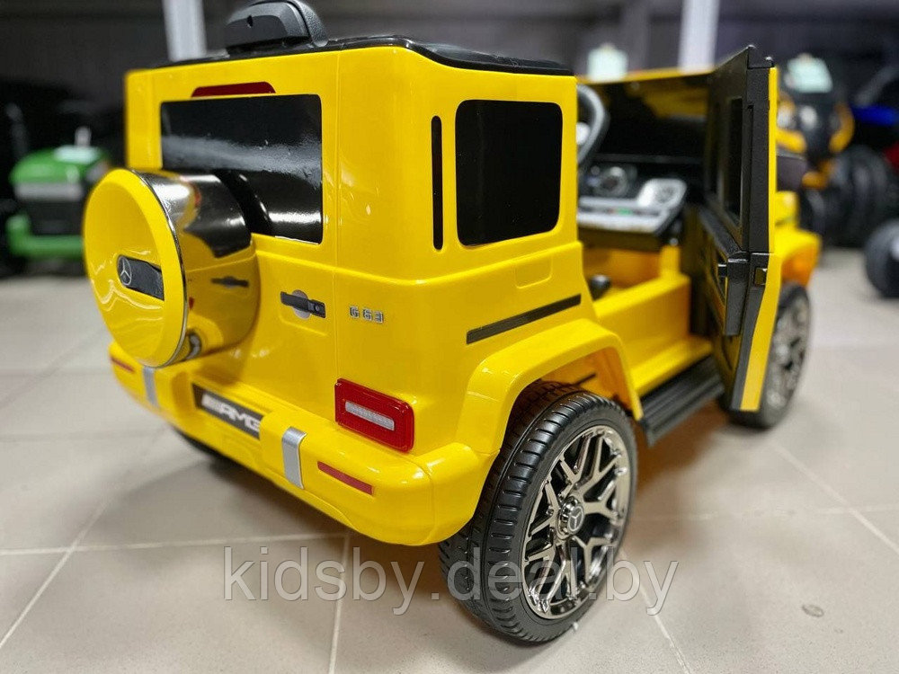 Детский электромобиль RiverToys Mercedes-Benz G63 T999TT (желтый) лицензия - фото 3 - id-p121175981