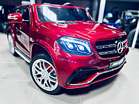 Детский электромобиль RiverToys Mercedes-Benz GLS63 4WD (красный) вишневый глянец лицензия