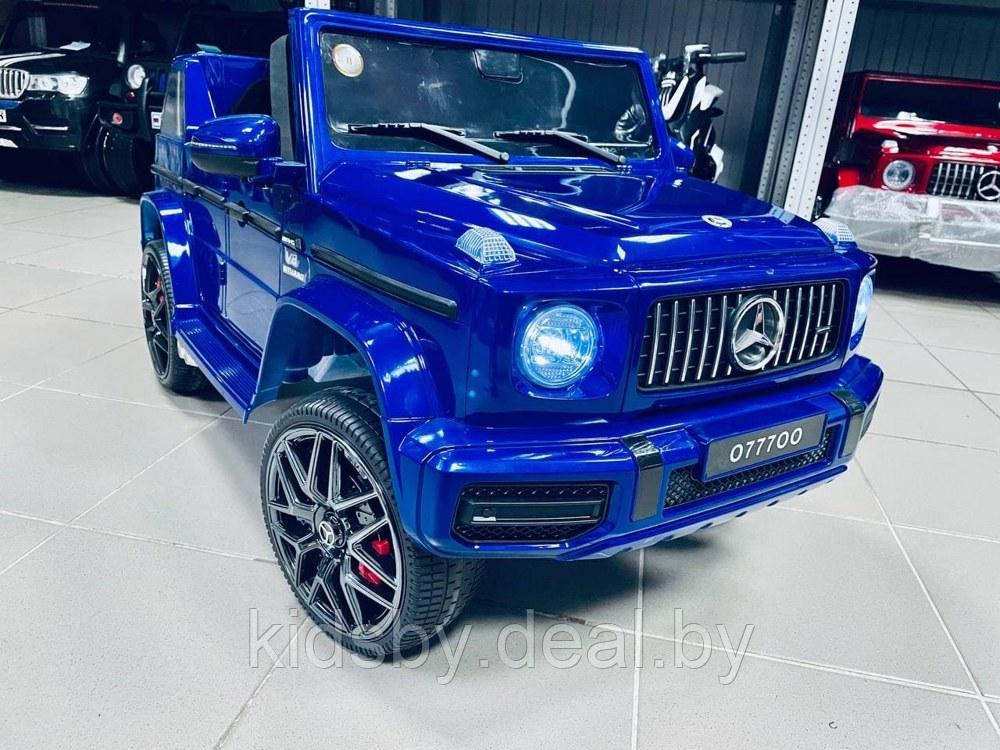Детский электромобиль RiverToys Mercedes-Benz G63 O777OO (синий глянец) Лицензия - фото 1 - id-p125626597