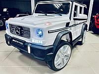 Детский электромобиль RiverToys Mercedes-Benz G65 AMG 4WD (белый) полноприводный лицензия