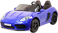 Детский электромобиль RiverToys Porsche Cayman T911TT (синий глянец) автокраска двухместный