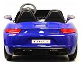 Детский электромобиль RiverToys Porsche Cayman T911TT (синий глянец) автокраска двухместный, фото 3