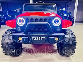 Детский электромобиль RiverToys T222TT (красный) Jeep