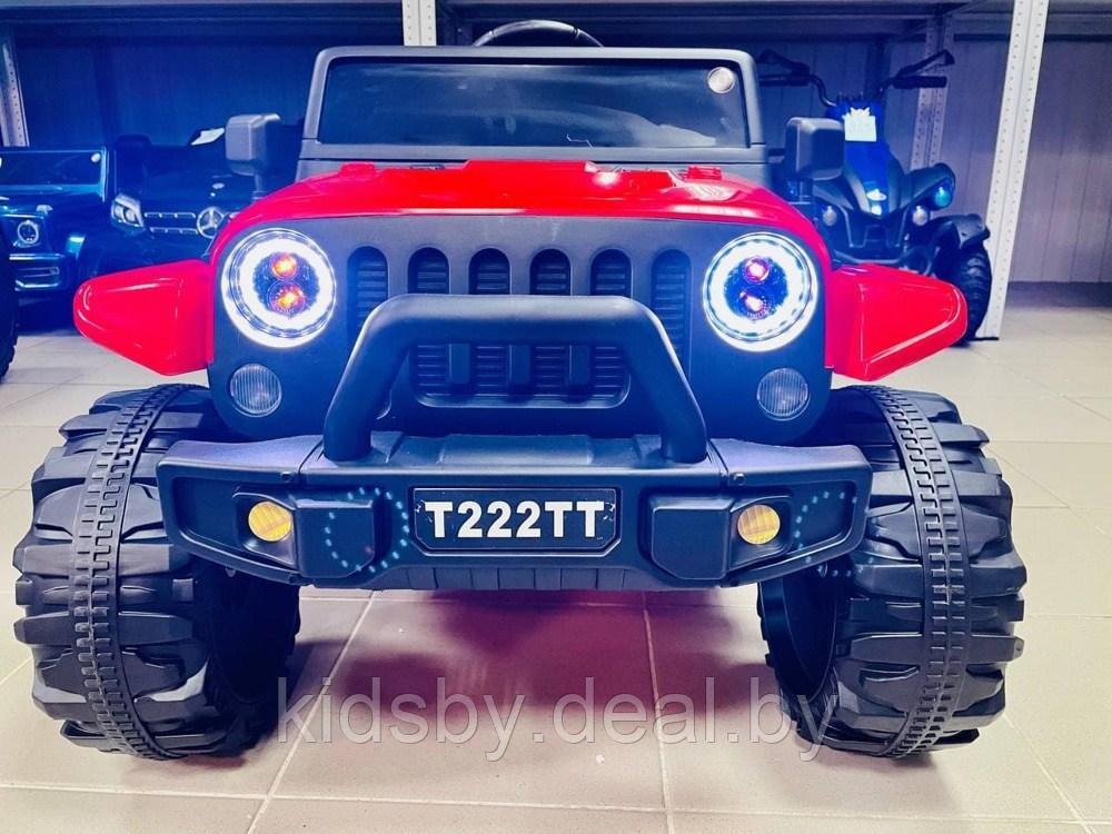 Детский электромобиль RiverToys T222TT (красный) Jeep - фото 1 - id-p149558870