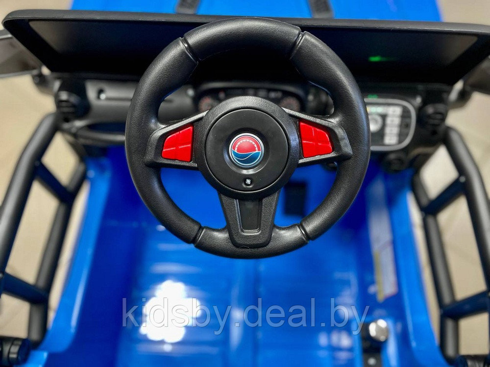Детский электромобиль RiverToys T222TT (синий) Jeep - фото 3 - id-p149558877