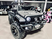 Детский электромобиль RiverToys C555CC 4WD (серый глянец) Лицензия полноприводный двухместный