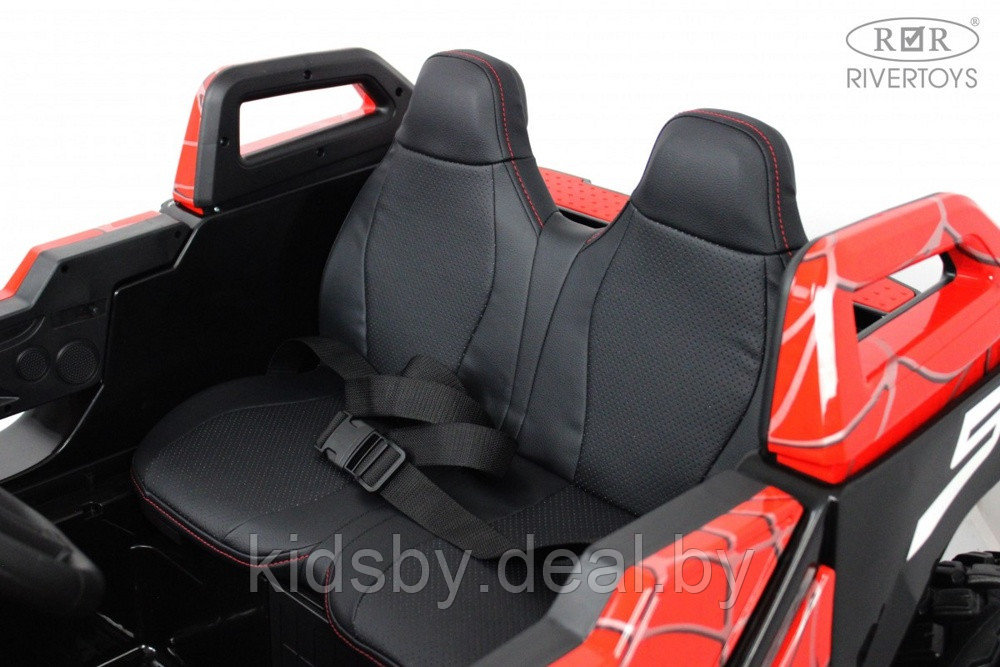 Детский электромобиль RiverToys Buggy A707AA 4WD (красный паук) Кондиционер двухместный полноприводный - фото 5 - id-p155614212