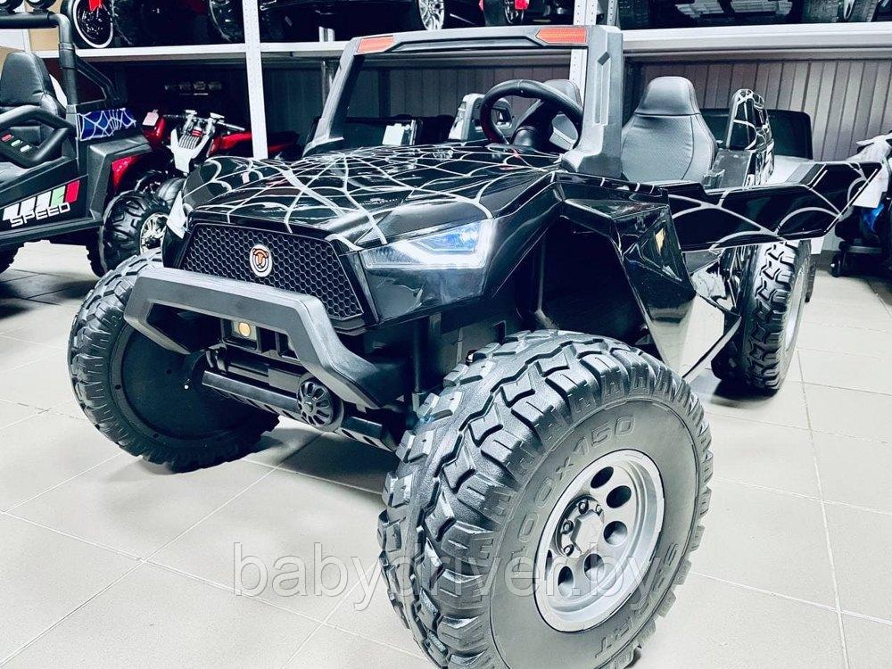 Детский электромобиль RiverToys Buggy A707AA 4WD (черный паук) Кондиционер двухместный полноприводный