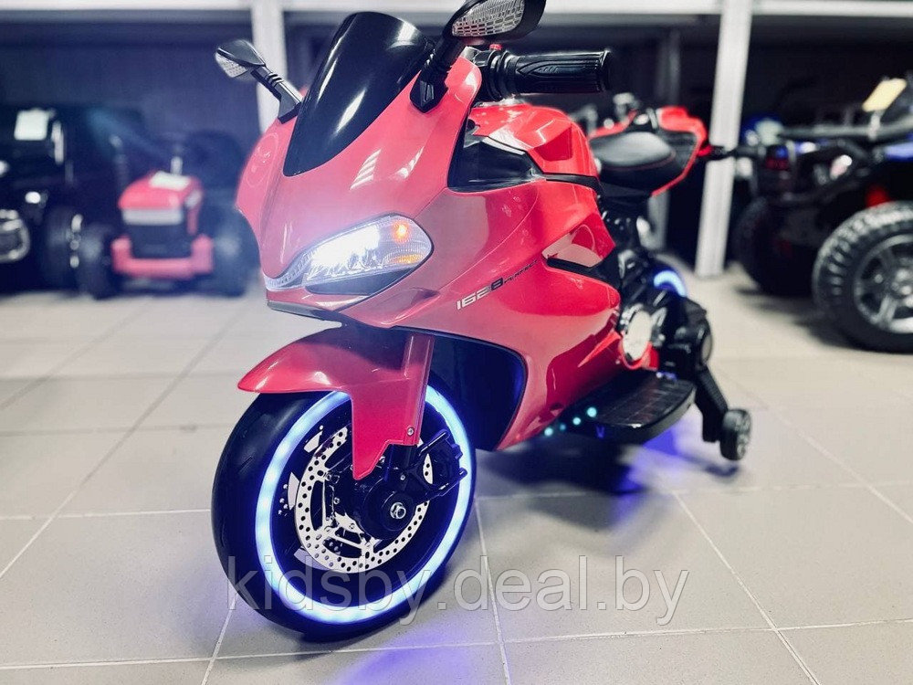 Детский электромобиль, мотоцикл RiverToys A001AA (красный) Ducati - фото 2 - id-p24900737