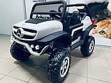 Детский электромобиль RiverToys Mercedes-Benz Unimog Concept P555BP 4WD (белый) полноприводный двухместный, фото 2