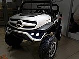 Детский электромобиль RiverToys Mercedes-Benz Unimog Concept P555BP 4WD (белый) полноприводный двухместный, фото 6