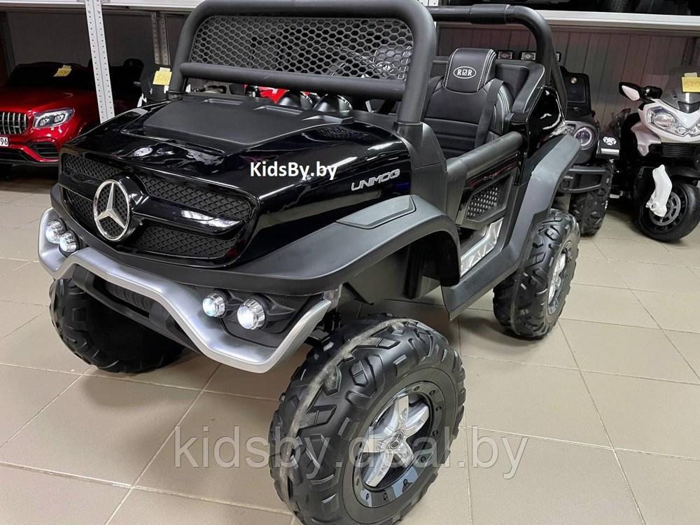 Детский электромобиль RiverToys Mercedes-Benz Unimog Concept P555BP 4WD (черный) глянец автокраска - фото 6 - id-p25385069