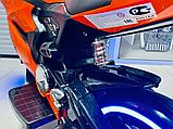 Детский электромобиль, мотоцикл RiverToys A001AA (оранжевый) Ducati, фото 4