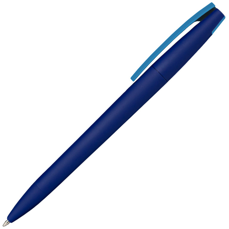 Ручка шариковая, пластик софт-тач, Zorro Color Mix, синяя - фото 7 - id-p217174487