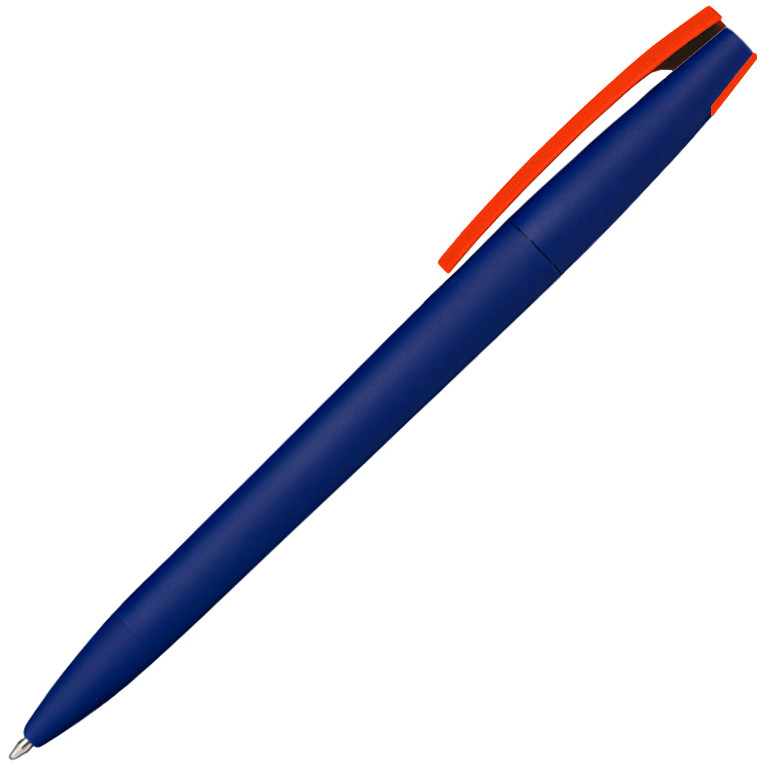 Ручка шариковая, пластик софт-тач, Zorro Color Mix, синяя - фото 4 - id-p217174487