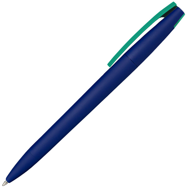 Ручка шариковая, пластик софт-тач, Zorro Color Mix, синяя - фото 3 - id-p217174487