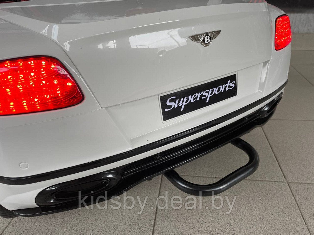 Детский электромобиль RiverToys Bentley Continental Supersports JE1155 (белый) Лицензия двухместный - фото 5 - id-p25840656