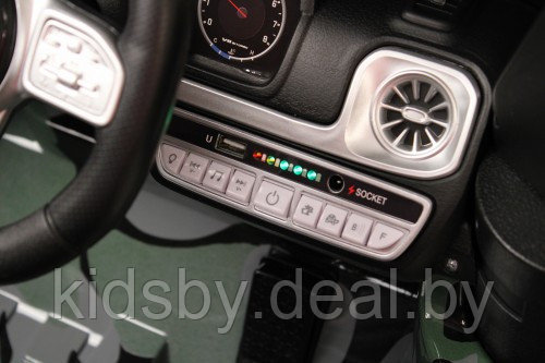 Детский электромобиль RiverToys Mercedes-Benz G63 T999TT (вишневый) глянец (автокраска) лицензия - фото 6 - id-p109520769
