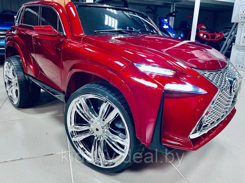 Детский электромобиль RiverToys Lexus E111KX (красный) вишневыйй глянец (автокраска) - фото 2 - id-p109520761