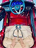 Детский электромобиль RiverToys Lexus E111KX (красный) вишневыйй глянец (автокраска), фото 4