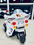 Детский электромобиль мотоцикл RiverToys Moto 998 (белый), фото 2