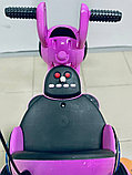 Детский электромобиль мотоцикл RiverToys HL300 (розовый) Z, фото 4