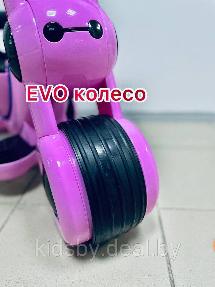 Детский электромобиль мотоцикл RiverToys HL300 (розовый) Z - фото 5 - id-p155294169