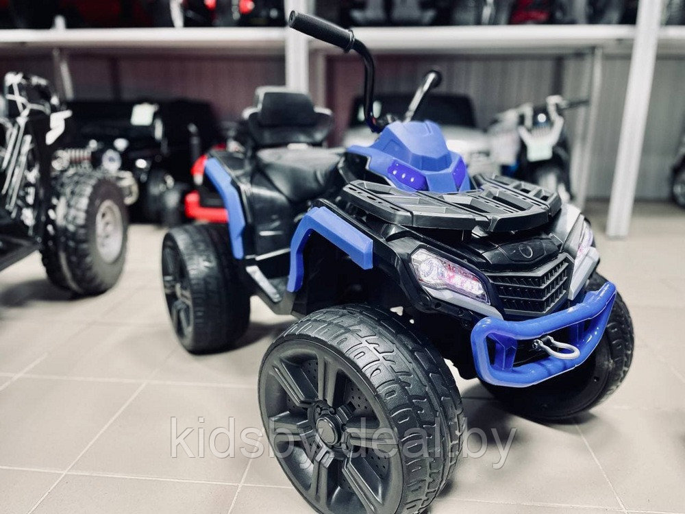 Детский квадроцикл Kid's Care ATV (черный/синий) электробагги - фото 1 - id-p153755749