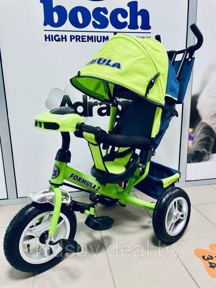 Трехколесный велосипед Trike Formula 3 FA3G 2019 (зеленый) New с фарой - фото 1 - id-p109520804