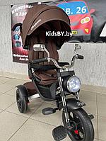Детский велосипед Chopper CH1BR 2024 (коричневый) наклонный руль, обновленная родительская ручка и фара