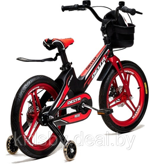 Детский велосипед Delta Prestige D 18" + шлем 2020 (розовый) магниевая рама, вилка и колеса - фото 2 - id-p120541136