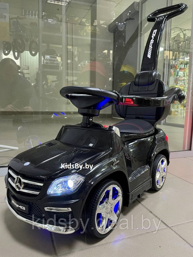 Детская машинка Каталка-качалка, толокар на аккумуляторе RiverToys Mercedes-Benz GL63 A888AA-H (черный) - фото 1 - id-p58163961