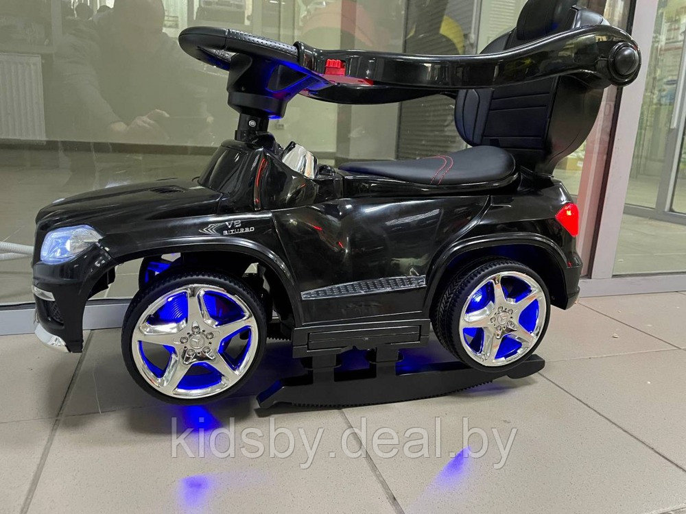 Детская машинка Каталка-качалка, толокар на аккумуляторе RiverToys Mercedes-Benz GL63 A888AA-H (черный) - фото 3 - id-p58163961