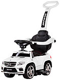 Детская машинка Каталка-качалка, толокар на аккумуляторе RiverToys Mercedes-Benz GL63 A888AA-H (белый/черный), фото 2