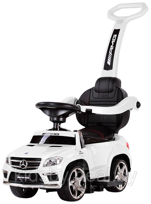 Детская машинка Каталка-качалка, толокар на аккумуляторе RiverToys Mercedes-Benz GL63 A888AA-H (белый/черный) - фото 2 - id-p109520900